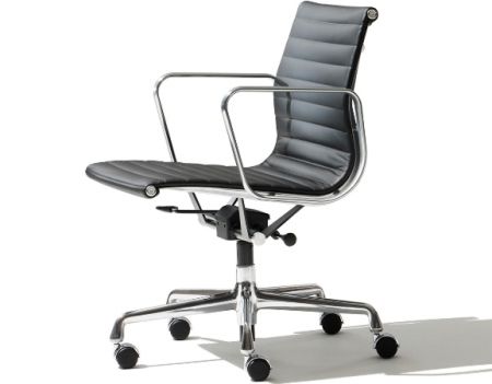 EAMES Low Back Leather Chair - Office Chair Dubai