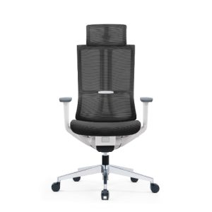 EIFFEL White Frame Mesh Ergonomic Chair