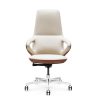 ELON High Back Leather Chair (cream brown) - Office Chair Dubai UAE for sale