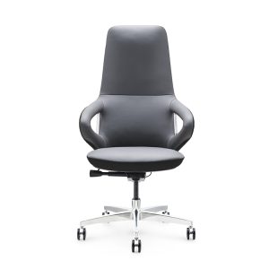 ELON High Back Leather Chair (grey black) - executive Office Chair Dubai