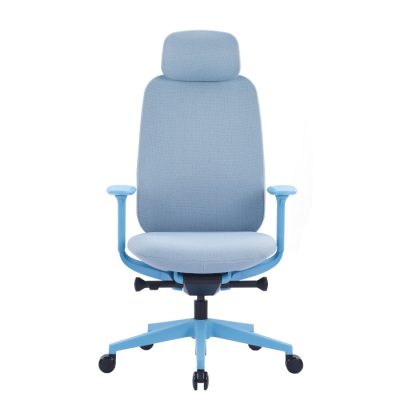 High performance mesh backrest ErgoPlus Blue High Back Ergonomic Chair for Business and Home Office - Office Chair Dubai UAE