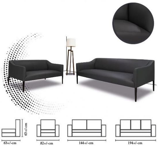 GIO 1-2-3-Seater Sofa - Bespoke Luxury Comfort Lounge Office Chair Dubai
