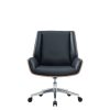 Modern HAZEL Low Back Leather Chair - Manager office chair Dubai for Sale