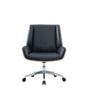 Modern HAZEL Low Back Leather Chair - Manager office chair Dubai for Sale