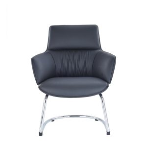 KALLIOPI Visitor Leather Chair for guest comfort and Support - Office Chair Dubai