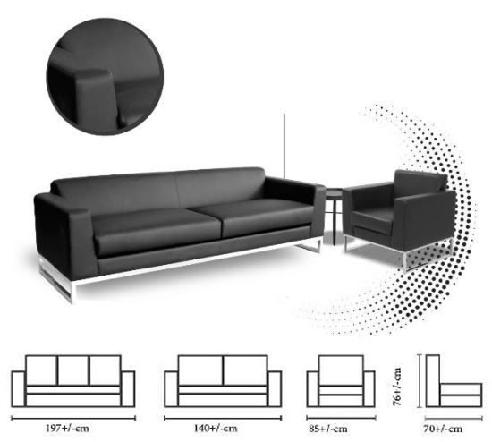 LAILA 1-2-3-Seater Sofa Modern Lounge Comfort - Office Chair Dubai