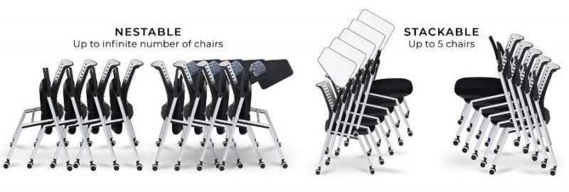 Nestable Foldable and Stackable ACE Training Chair - Modern Office Chair Dubai