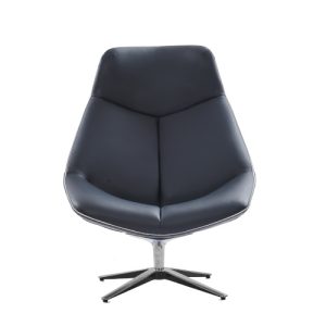 PAVLOS Black Leather Chair