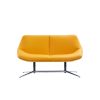PAVLOS Yellow Two-Seater Leather Chair - Stylish Modern Office Chair Dubai