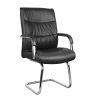 SAM Low Back Leather Visitor Chair for executive guest comfort - Office Chair Dubai