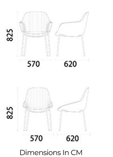 SYS High Armrest Chrome Base Leisure Chair Lounge Chair Dimensions- Office Chair Dubai UAE