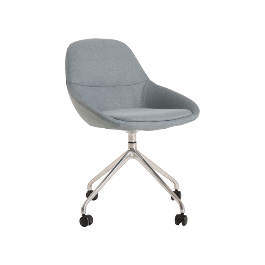 SYS Low Armrest Steel Base Leisure Chair - Image 2