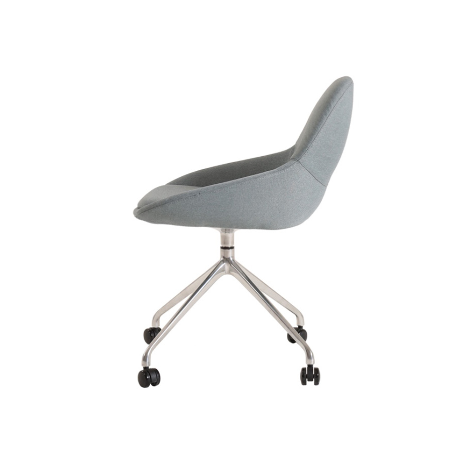 SYS Low Armrest Steel Base Leisure Chair - Image 3