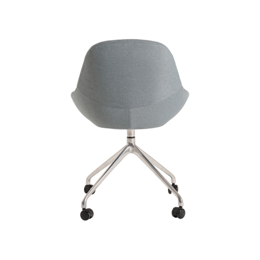 SYS Low Armrest Steel Base Leisure Chair - Image 6