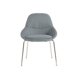 SYS Low Armrest Chrome Base Leisure Chair