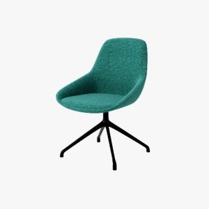 SYS Low Armrest Steel Base Leisure Chair - Stylish Lounge Chairs in Dubai