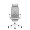 YARK White Frame Grey Mesh Ergonomic Chair