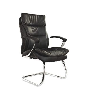 ZUNA Low Back Leather Visitor Chair - Modern Executive Waiting Office Chair Dubai UAE