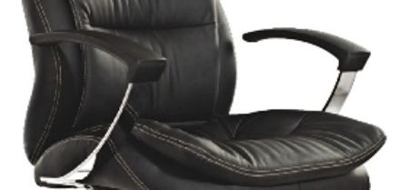 ZUNA Low Back Leather Visitor Chair for executive guest comfort - Office Chair Dubai