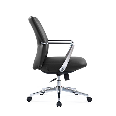 LEBLANC Low Back Leather Chair - Image 3
