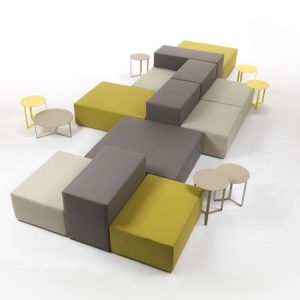 BLOX Modular Lounge Sofa A - B- C - D shapes - luxury modern office chair Dubai