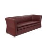 BONNY 2-Seater Sofa - Premium Bespoke Red Leather Comfort Office Chair Dubai