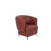 Luxury LOTUS 1-Seater Sofa - Comfort Red Leather Office Chair Dubai for Sale