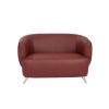 LOTUS 3-Seater Sofa- Bespoke Red Leather Comfort Office Chair Dubai