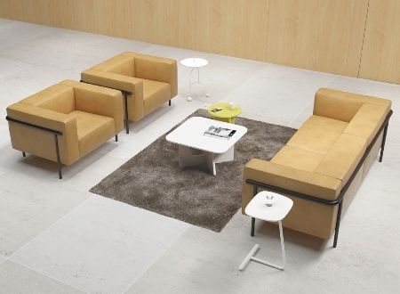 SQUARE 3-Seater Sofa - Bespoke Modern lounge Seating - Office Chair Dubai