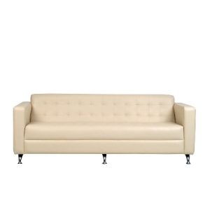 STELLA 3-Seater Sofa - Classic Comfort Leather Office Chair for Lounge spaces Dubai