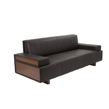 UFFIX WOOD 2-Seater Sofa - Bold Luxury Leather Office Chair