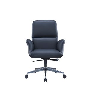 VERONA – LOW BACK BLACK PU LEATHER CHAIR