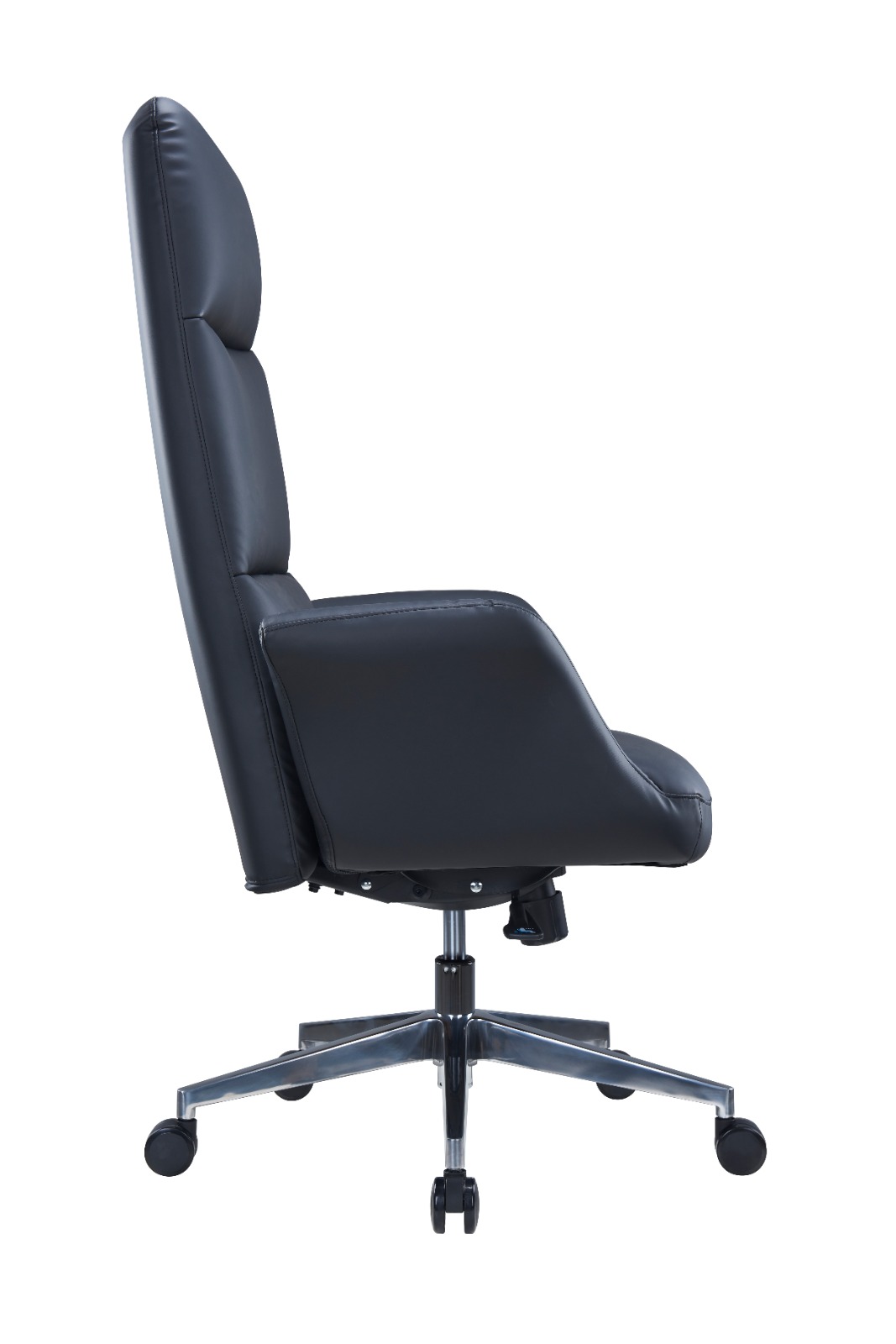 VERONA – HIGH BACK Black PU LEATHER CHAIR - Image 3
