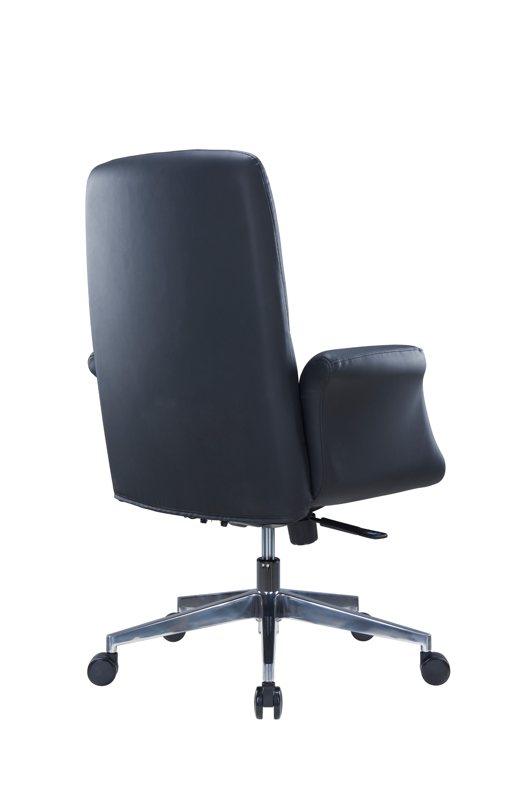 VERONA – LOW BACK BLACK PU LEATHER CHAIR - Image 4
